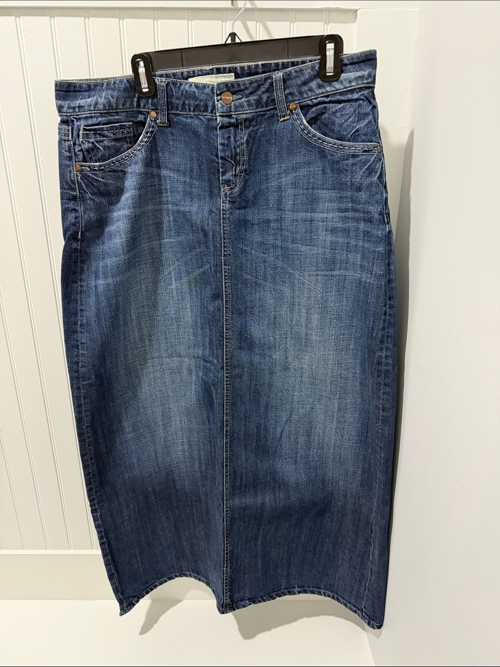 Maurice’s Women's Blue Denim Maxi Skirt